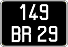 French license plate, FNI