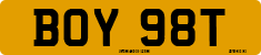License plate of the United Kingdom, 1963 year system