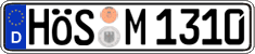 German license plate, Regular plates