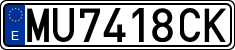 License plates of Spain, 1971 year series
