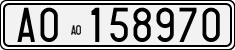 License plate of Italy, Cars (1927 year series)