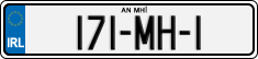 License plate of Ireland, Regular plates
