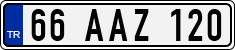 License plate of Turkey, Regular plates