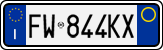 License plate of Italy, Cars (1994 year series)