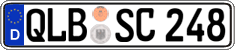 German license plate, Regular plates