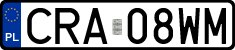 License plates of Poland, Regular car plates