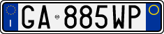 License plate of Italy, Cars (1994 year series)