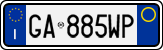 License plate of Italy, Cars (1994 year series)