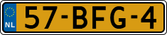 License plate of the Netherlands, Heavy Commercial Vehicles (1994 system)