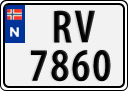 License plate of Norway, Trailers, motorcycles, special vehicles