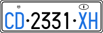 License plate of Italy, Diplomatic