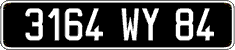 French license plate, FNI