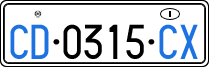License plate of Italy, Diplomatic