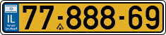 License plate of Israel, Regular plates