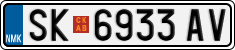 License plate of North Macedonia, Regular plates (2012)