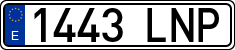 License plates of Spain, Ordinary (2000)