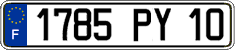 French license plate, FNI