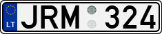 License plate of Lithuania, Cars