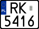 License plates of Poland, Special vehicles and motorcycles