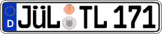 German license plate, Regular plates