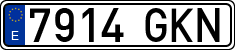License plates of Spain, Ordinary (2000)