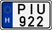 license plates of Hungary, Cars (1990)