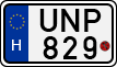license plates of Hungary, Motorcycles (1990)