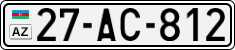 License plate of Azerbaijan, Cars