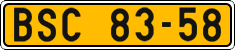 License plate of the Czech Republic, Commercial vehicles (1960)
