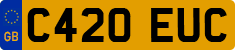 License plate of the United Kingdom, 1983 year system