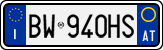 License plate of Italy, Cars (1994 year series)
