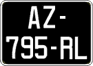 French license plate, SIV (oldtimers)
