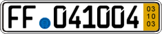 German license plate, Short-term transit plates