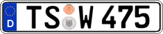 German license plate, Regular plates