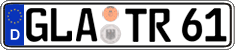 German license plate, Regular plates