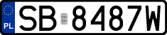License plates of Poland, Regular car plates