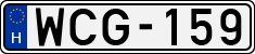 license plates of Hungary, Cars (1990)