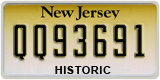 New Jersey, Historic (QQ12345 / 12345QQ)