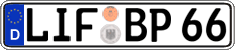 German license plate, Regular plates