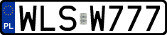 License plates of Poland, Regular car plates