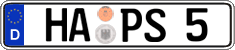 German license plate, Regular plates