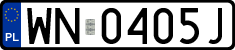 License plates of Poland, Regular car plates