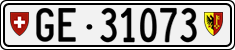 License plate of Switzerland, Cars