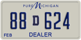 Michigan, Dealer (12D345 / 123D45)