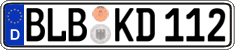 German license plate, Regular plates