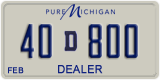 Michigan, Dealer (12D345 / 123D45)
