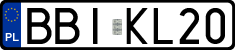 License plates of Poland, Regular car plates