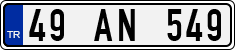 License plate of Turkey, Regular plates