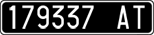 License plate of Italy, Cars (1927 year series)