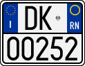 License plate of Italy, Motorcycles (1994 year series)